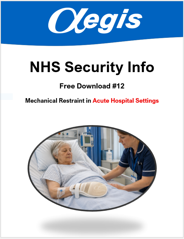 Image shows front cover of NHS-Security-Info-Free-download-#12-AEGIS-Protective-Services.pdf